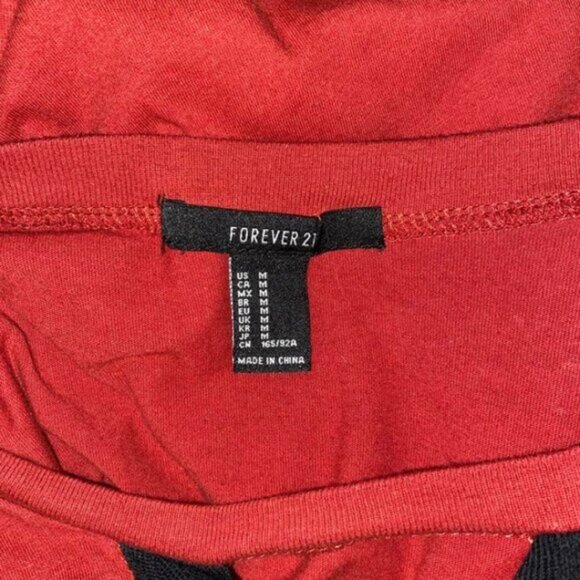 Van Halen 1982 Band Tee Lace-Up Grunge Graphic T-Shirt Forever 21 Size M - Picture 11 of 14